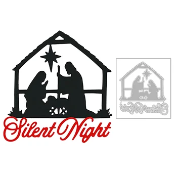 

2020 New Jesus and Our Lady Night Prayer English Word Metal Cutting Dies For Scrapbooking Greeting Card Paper Making no stamps