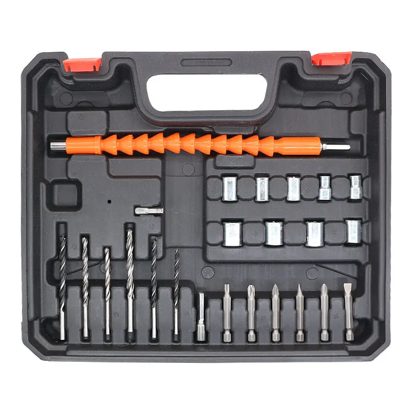 Juego de accesorios para cajas de taladro eléctrico, caja de herramientas  para Taladro Inalámbrico, destornillador, herramienta útil para  carpintería|Taladros eléctricos| - AliExpress