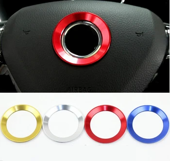 

20x Aluminum Alloy Steering Wheel Trim Ring Emblems Stickers Decorations for VW Skoda Octavia Fabia Superb Yeti Rapid Kodiak