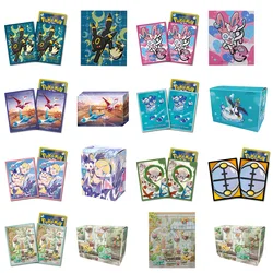 Funda de plástico de 64 piezas para tarjetas Pokémon, fundas de tamaño estándar para tarjetas de Pokémon, Pikachu, PTCG