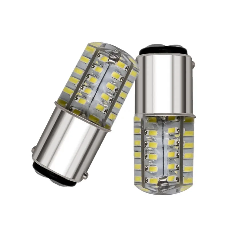 2 шт Автомобильный светодиодный стробоскоп 1157 3014 48smd тормозной светильник силиконовый 1156 S25 P21 поворотов мотоцикл светодиодный светильник s