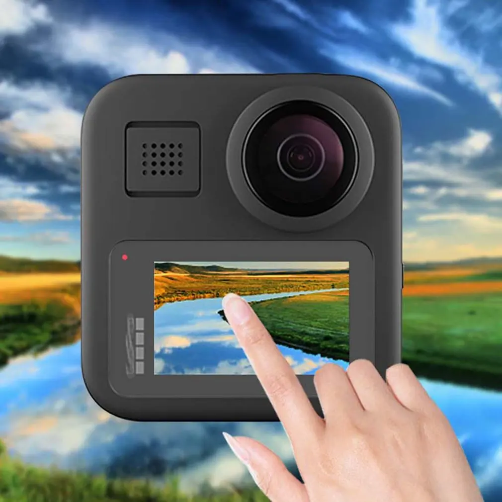 2 компл. Закаленное стекло протектор экрана для Gopro Max Спорт Защита для экрана камеры пленка закаленное стекло камера аксессуары