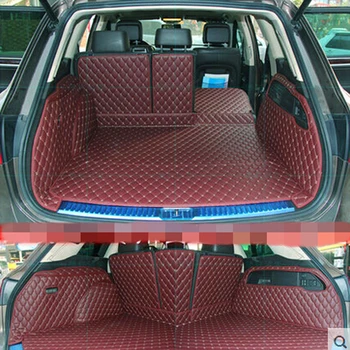 

High quality Special car trunk mats for Volkswagen Touareg 2017-2011 durable waterproof boot carpets for Touareg 2015 styling