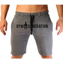 Мужские летние хлопковые шорты спортзал фитнес бодибилдинг Бег Спорт Тренировка бега трусцой мужские укороченные шорты длиной до колен Кроссфит Спортивная одежда