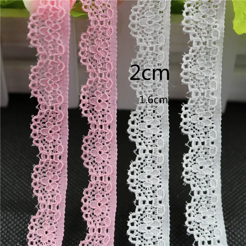 

100yards/lot High Quality White Flower Net Lace Fabric Trim Underwear Wedding Dress Clothing Accessories