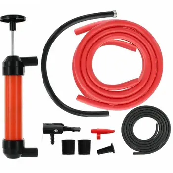 

1Set Portable Manual Oil Pump Siphon Tube Car Hose Fuel Gas Extractor Transfer Sucker Inflatable Pump Tool