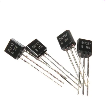 

(100Pcs/lot)BC547+BC557 Each 50Pcs BC547B BC557B NPN PNP Transistor TO-92 Power Triode Transistor kit Bag