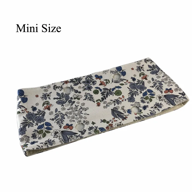 High Quality Colorful Floral Fabric Trim cotton fabric Decoration for Classic Mini obag O bag handbags Eva handbag Accessories 