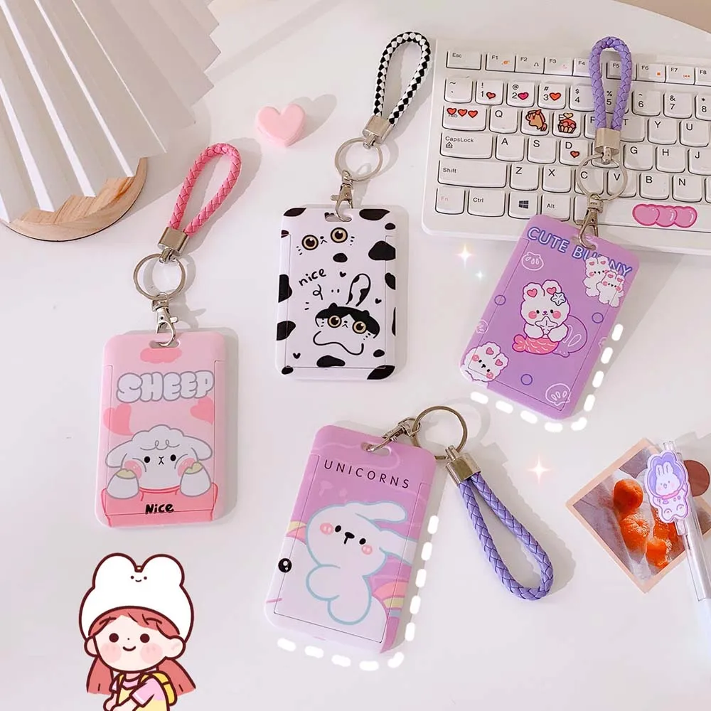 Creative English Card Company Badge Holder Work Certificate Set Cartoon Key  Strap Lanyard Bus Subway Ic Card Protective Cover Badge Holder   Accessories AliExpress