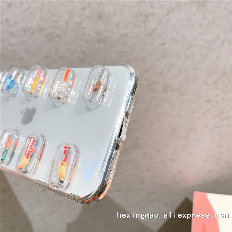 Чехол для iphone 11 11Pro Max 6 6S 7 PLus X XS XR с объемным рисунком из мультфильма мягкая задняя
