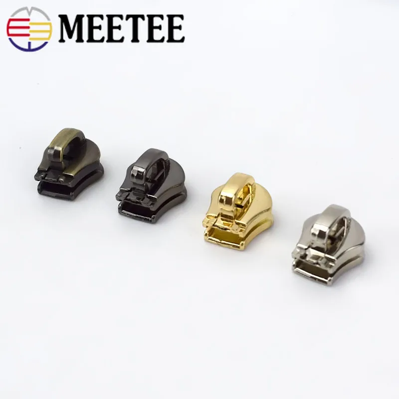 Meetee 10 шт. 3 #5 #8 #10 # металлическая головка на молнии вытяжной слайдер сумка с замком
