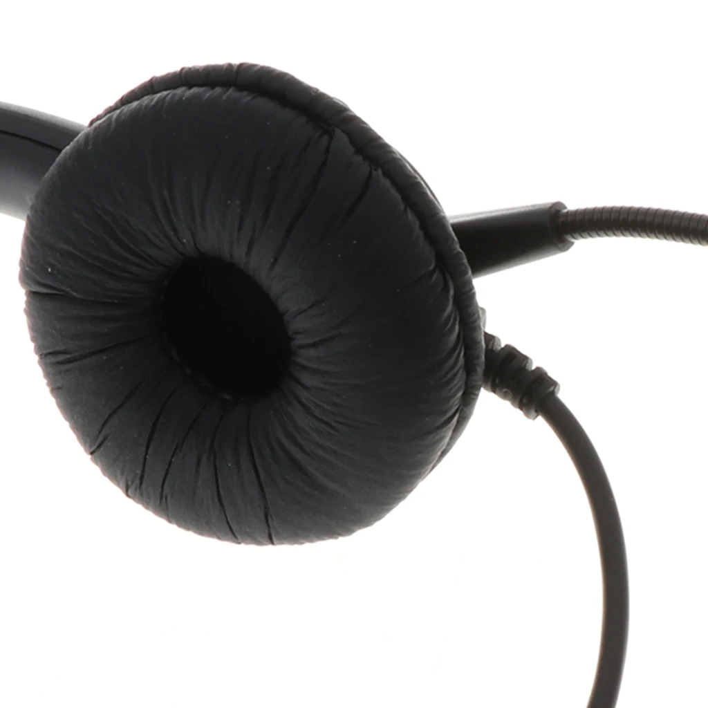 2 Pack Corded Telephone with RJ9 Headset Head for House Call Center Office - Noise Cancellation - Black
