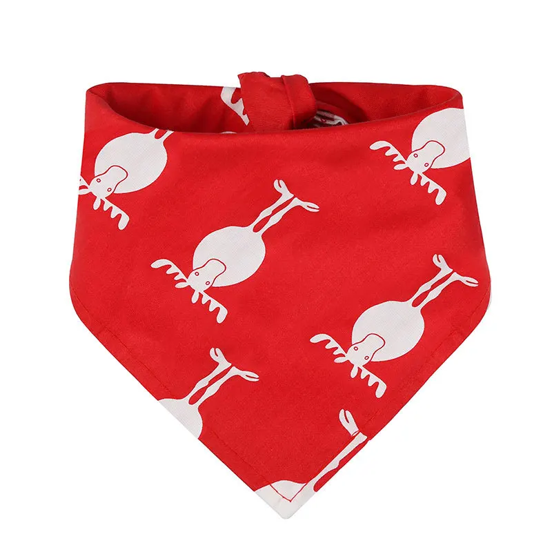 Santa Claus Pattern Decorative Bandana for dogs