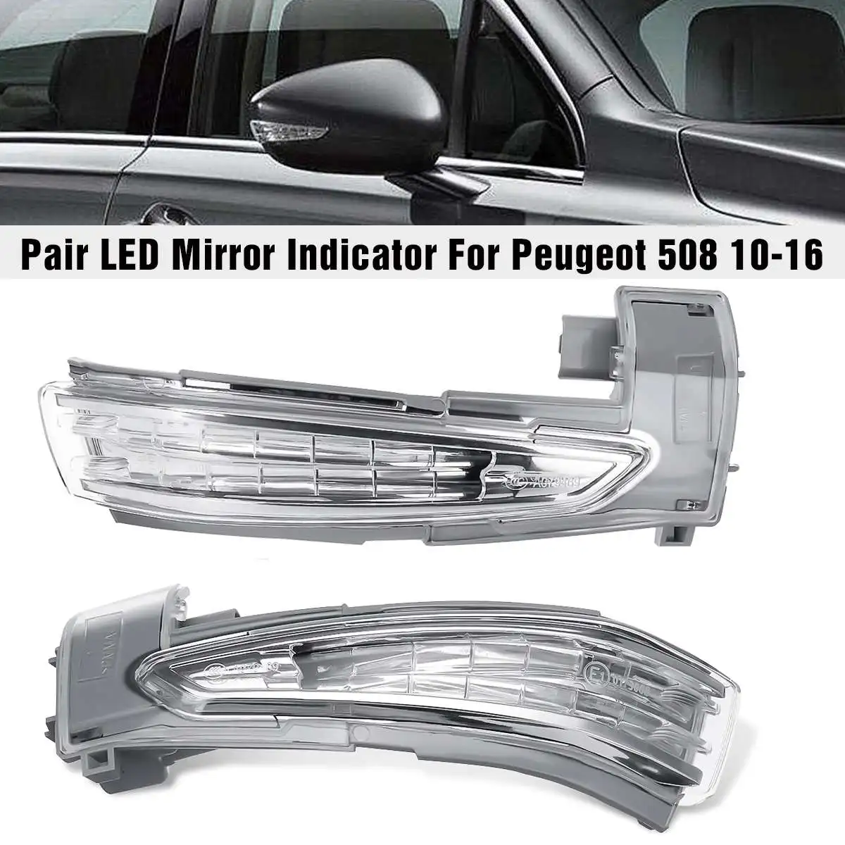 Clignotant De Rétroviseur Droit Blanc Pour Citroën C3, C4 Picasso, DS5 Et Peugeot 508 - Pièce D'origine 6325J5