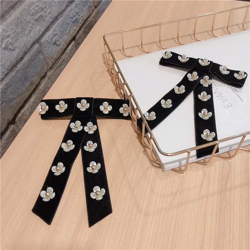 New Woman Brooches Pin Big Velvet Bowknot Cute Shell Flower Fashion Jewelry Man Bow Tie Shirt Accessories | Украшения и