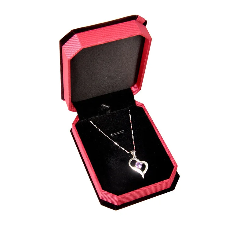 

Bracelets \ Necklace Square File Bordeaux Fine Silver Accessories Gift Box Agent