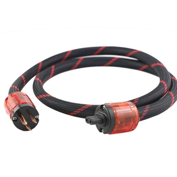 

Hi-end OFC Copper US version Power Cord Cable, Figure 8 IEC Female socket Audiophile HIFI Power Cable