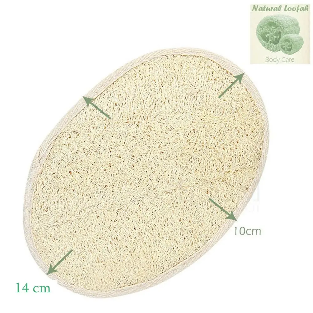 1 шт. натуральный Loofa махровая ткань корпус ванны скруббер Luffa стиральная прокладка отшелушивающая Губка Душ массаж спа-уход за кожей Инструменты