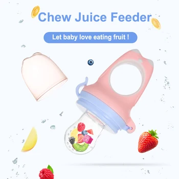 

1 pc Baby Fresh Food Nibbler Baby Pacifiers Toy Baby Bottle Chew Fruit Juice Toy Vegetable Feeder 3 size for 3-20months