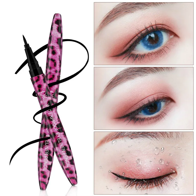 

Red Leopard Eyeliner Waterproof Not Smudge Quick Dry Cool Black Eyeliner