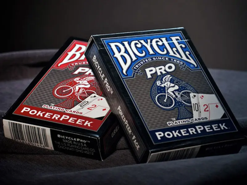 Велосипед Pro Poker Peek Index игральные карты синий/красный волшебные карты колода Покер Размер Новый Запечатанный магические трюки реквизит для