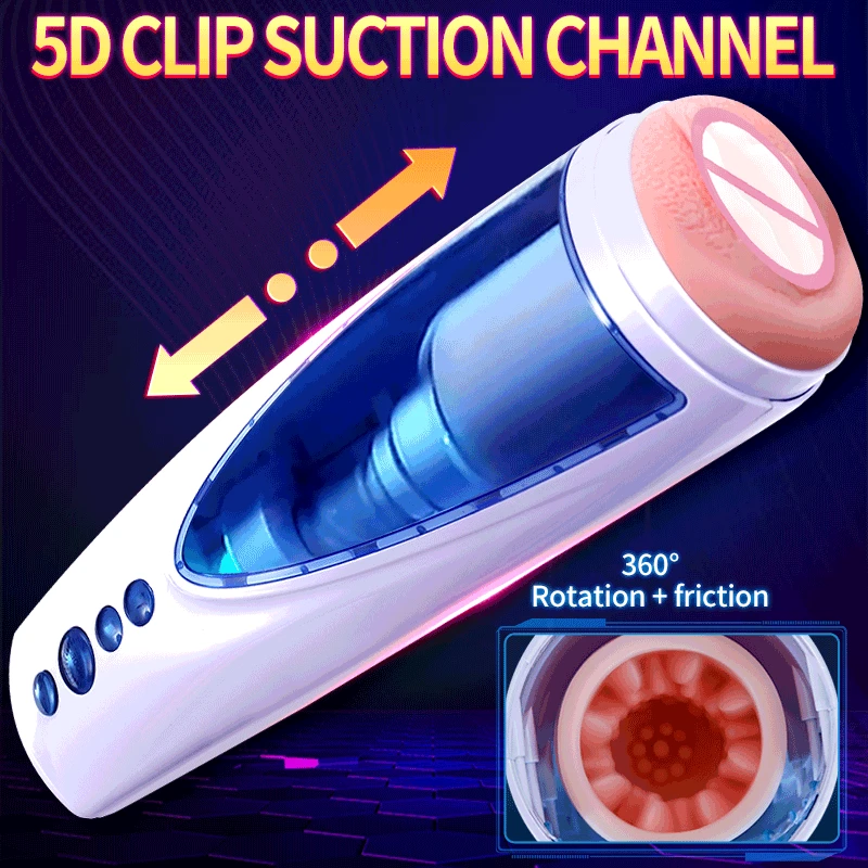 Güçlü enayi Masturbator erkek 10 hız teleskopik ve rotasyon modu güçlü titreşimli Masturbators kupası yetişkin seks oyuncakları erkekler için
