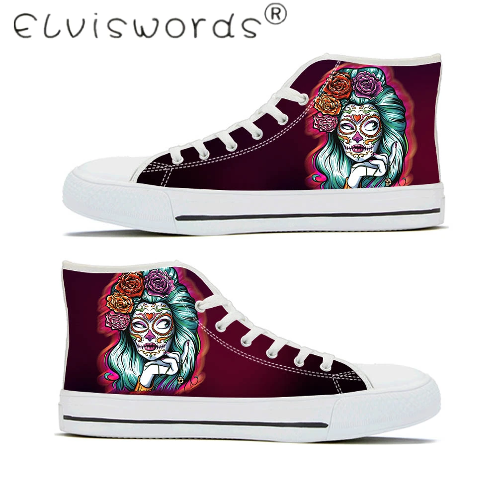 ELVISWORDS/Женская Вулканизированная обувь; парусиновая обувь для студентов, мальчиков и девочек; женские дизайнерские дышащие Прогулочные кроссовки на шнуровке - Цвет: HMC2984Z40A
