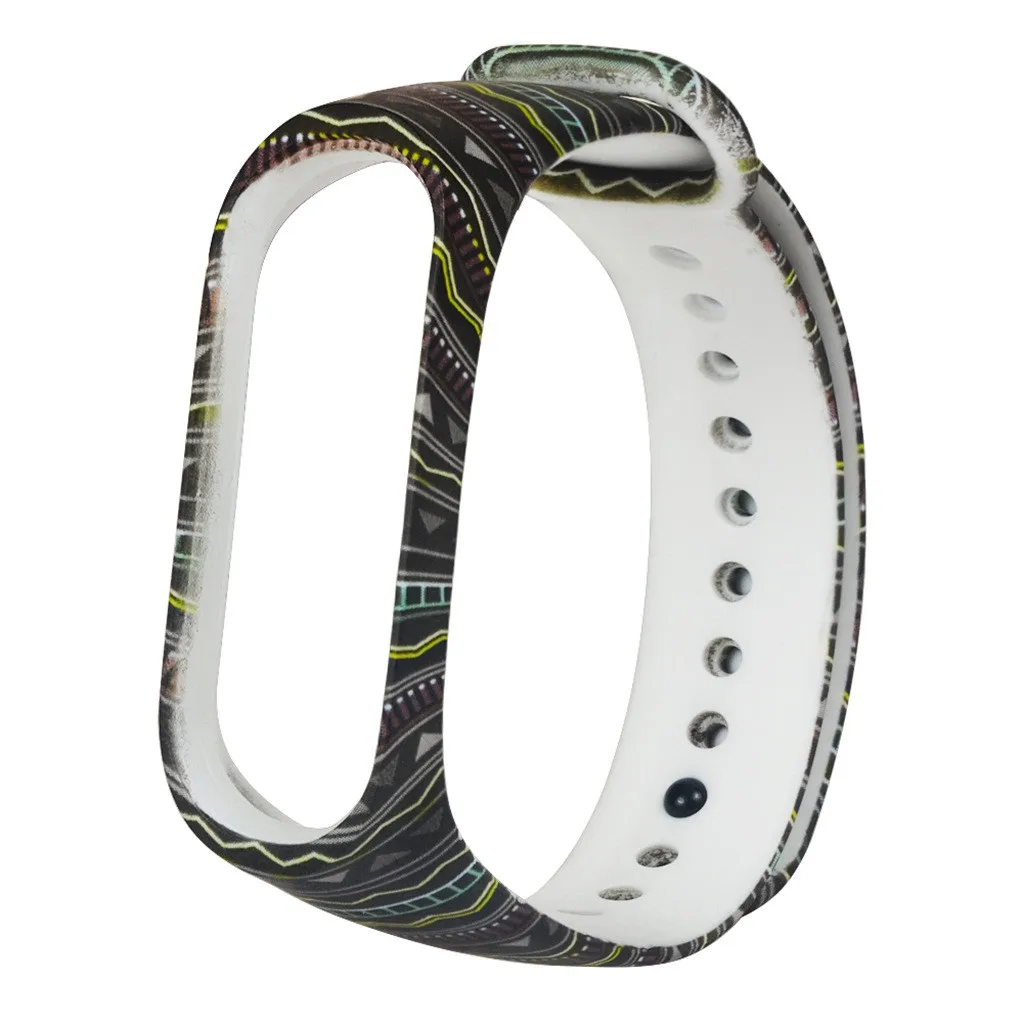 1 шт., ремешок с принтом для mi Band 4, ремешок, браслет, запасная часть, Смарт-часы, ремешок на запястье для Xiao mi, браслет, умные аксессуары - Цвет: D