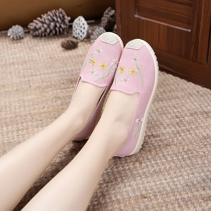 Women Casual Boat Shoes Ladies Slip On Ballet Flats Comfy Soft Zapatos Mujer Walking Footwear 2021 Autumn Mother New Loafers
