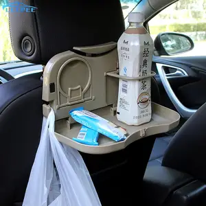 Image 1 - Araba bardak tutucu araba aksesuarları araba arka koltuk masa otomatik İçecek gıda kupası tepsi tutucu standı masası araba içecek katlanır masa araba