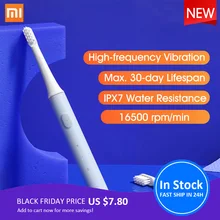 Xiaomi Mijia T100 звуковая электрическая зубная щетка для взрослых Водонепроницаемая ультра звуковая автоматическая зубная щетка с зарядкой от USB