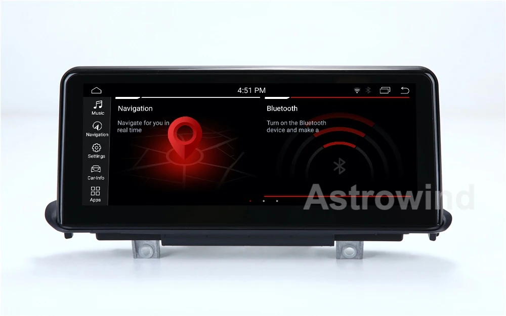 10.25 inch 4G RAM 64G ROM Android 9.0 System Car GPS Navigation Media Stereo Radio For BMW X5 F15 X6- with NBT System