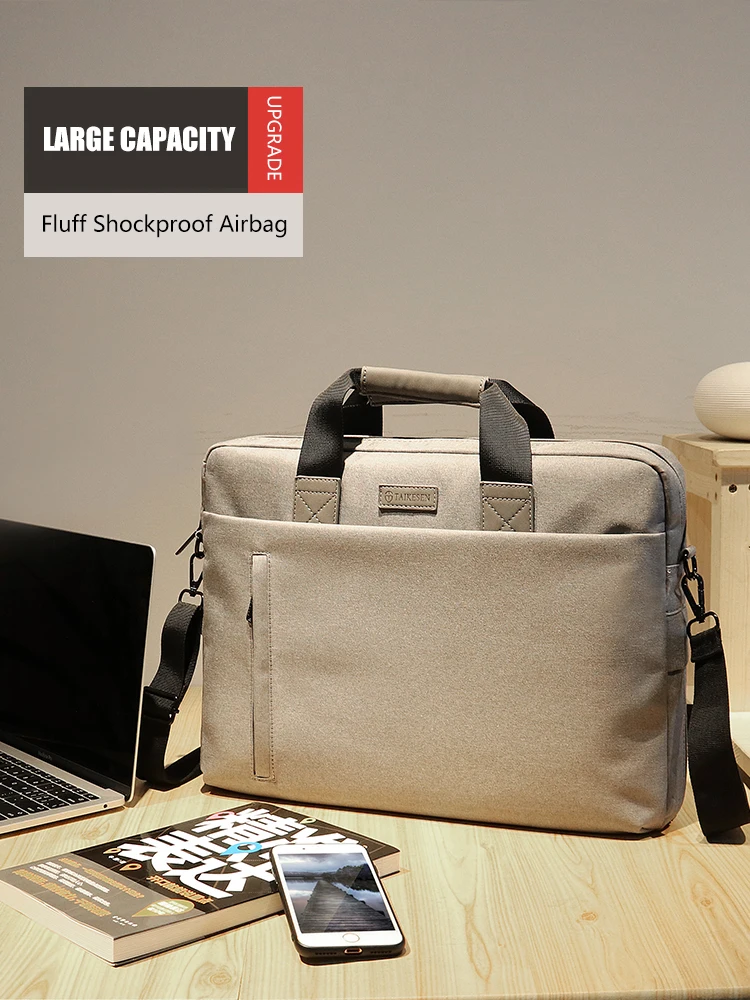 Bolsa do Portátil Case 13.3 14 15.6 17.3 Polegada Bolsa do Caderno à Prova d Água para o Macbook Air Pro 13 15 Computador Bolsa de Ombro Maleta Bolsa - Imagem 2