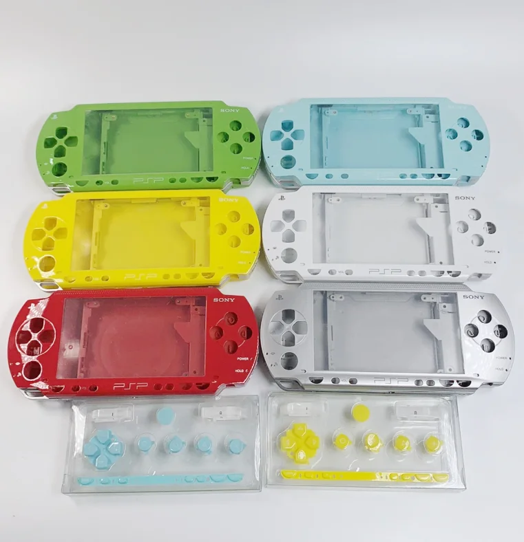 Чехол для игровой консоли Sony PSP1000 PSP 1000 золотого и черного цветов с кристаллами |