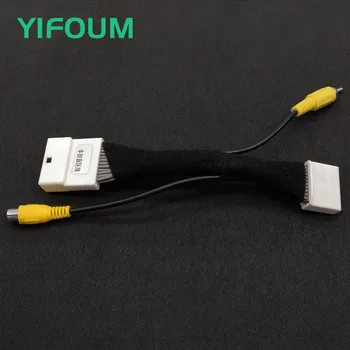 

YIFOUM 24Pin Original Video Input Switch Reverse Camera RCA Adapter Cable For Toyota Levin Corolla Highlander Crown RAV4 Prado