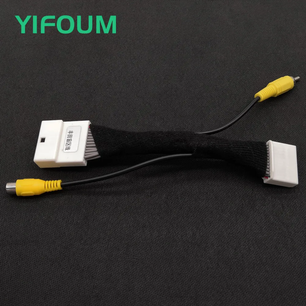 Оригинальный видеовход YIFOUM 24Pin переключатель реверсивная камера RCA адаптер