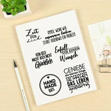 Aliexpress - X37B German Quotations Wishes Lettering Clear Stamps Elegant Card Making Stamps for Card Making Decoration and DIY Scrapbooking