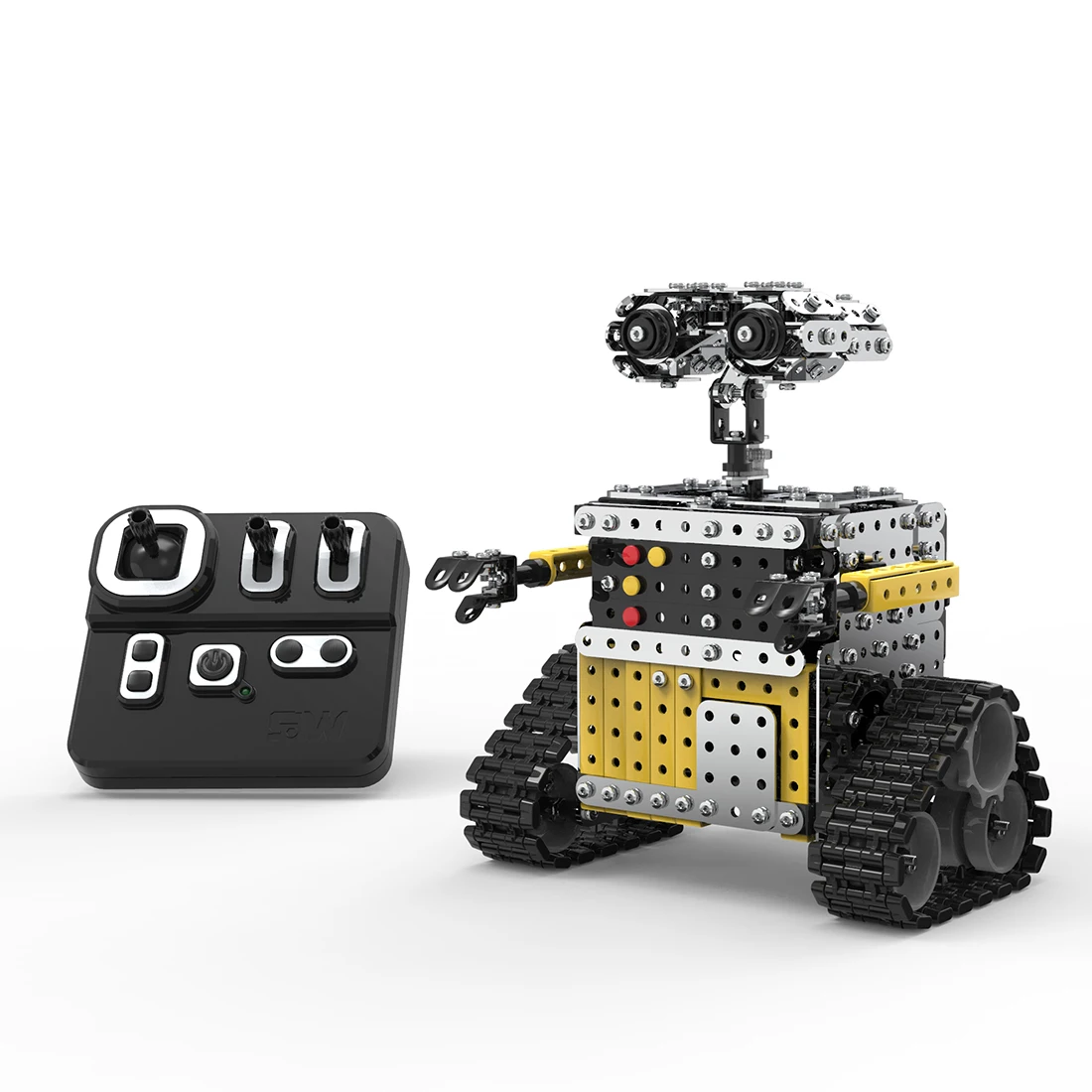 

728Pcs 2.4G DIY Stainless Steel Remote Control Robot Building Blocks Assembly Robot STEM Toy Gift As Home Decor