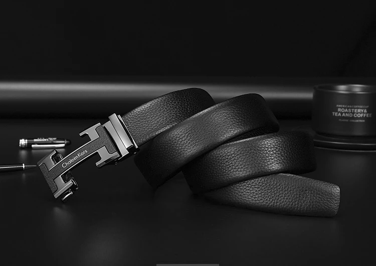 Мужские тактические ремни для мужчин, деловой сплав, пряжка ceinture homme, модный мужской кожаный ремень с автоматической пряжкой, Пряжка H