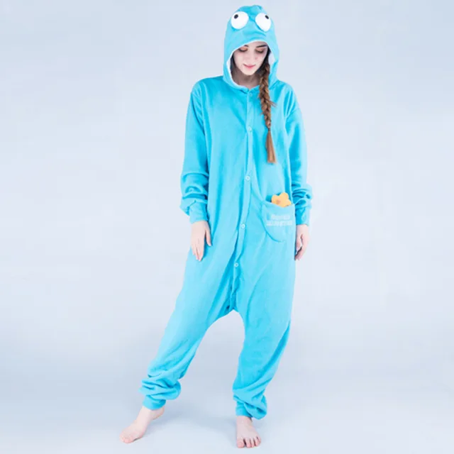 zonsopkomst schroot vragen Kigurumi Cartoon Blue Cookie Monster Onesies Adult Pajamas Animal Christmas  Sleepwear Cosplay Costumes Unisex Sleepsuit Pyjamas - Cosplay Costumes -  AliExpress