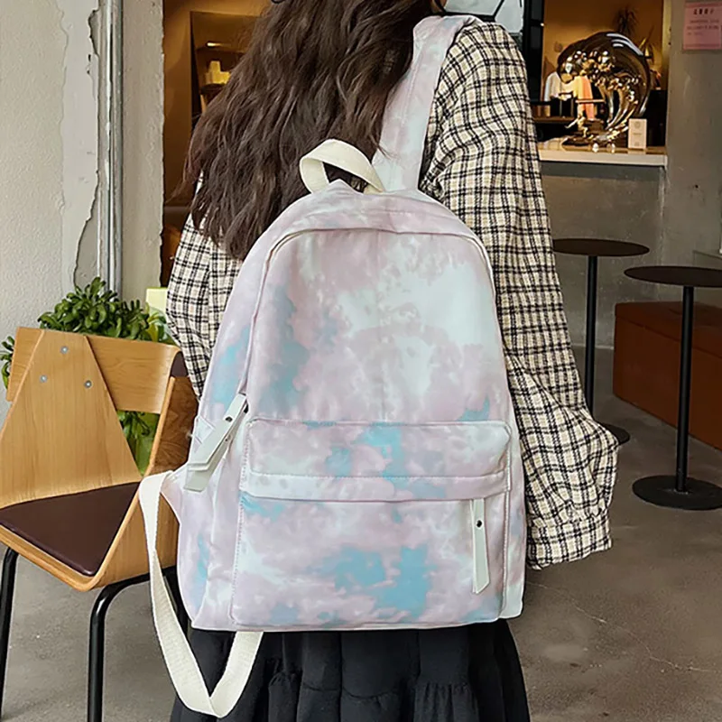 

Женские рюкзаки с градиентом, универсальный школьный ранец для девочек-подростков, Женский дорожный вместительный рюкзак в Корейском стиле
