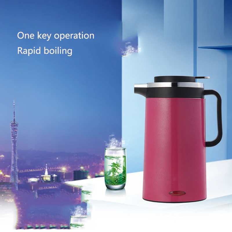 

Double Layer Anti-ironing Kettle Automatic Power Off Thermal Insulation Food Stainless Steel Electric Kettle for Home Use
