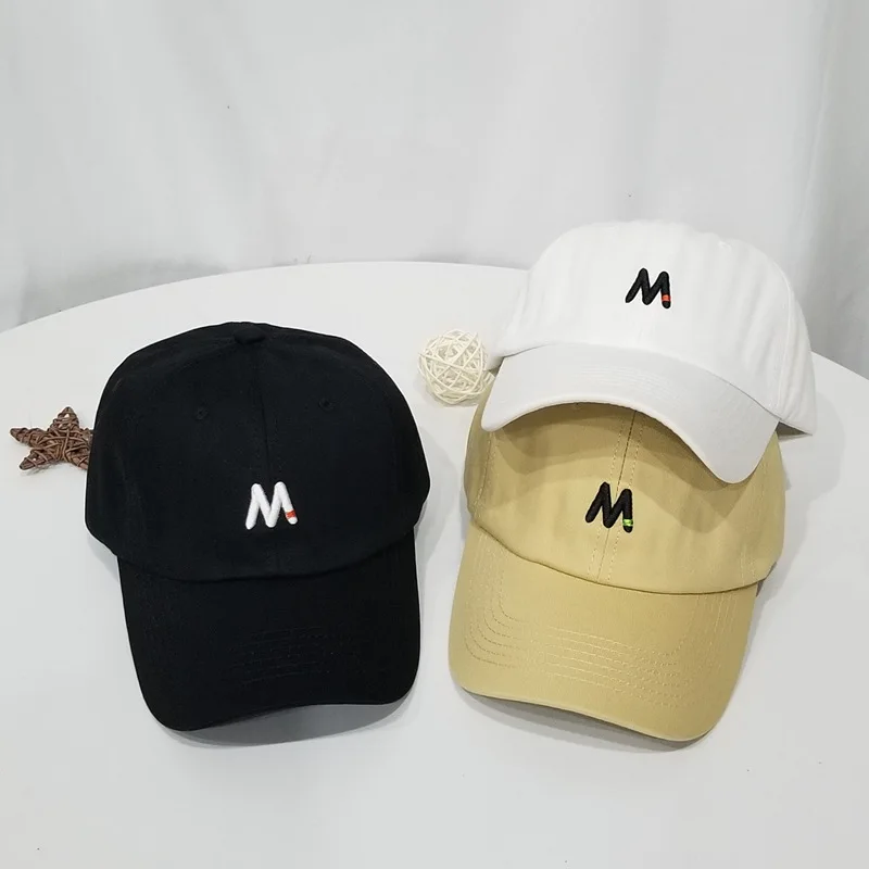 

South Korea INS Hat Female Spring Summer Korean-style Versatile M Lettered Embroidered Baseball Cap Men's Fashion Casual Fashion