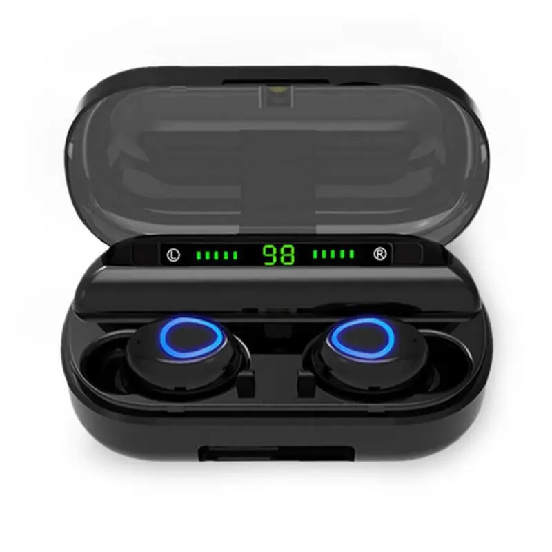 

TWS Bluetooth Earphone With Microphone LED Display Wireless Memory card