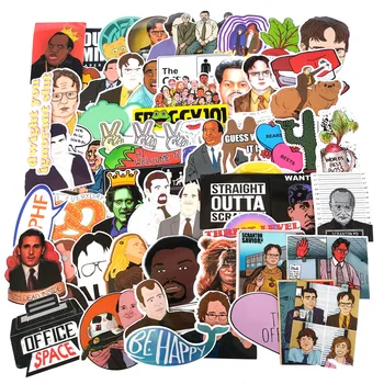 

A3609 Patchfan 62pcs the Office Tv Show print home decor wall notebook phone luggage laptop bicycle scrapbooking album sticker
