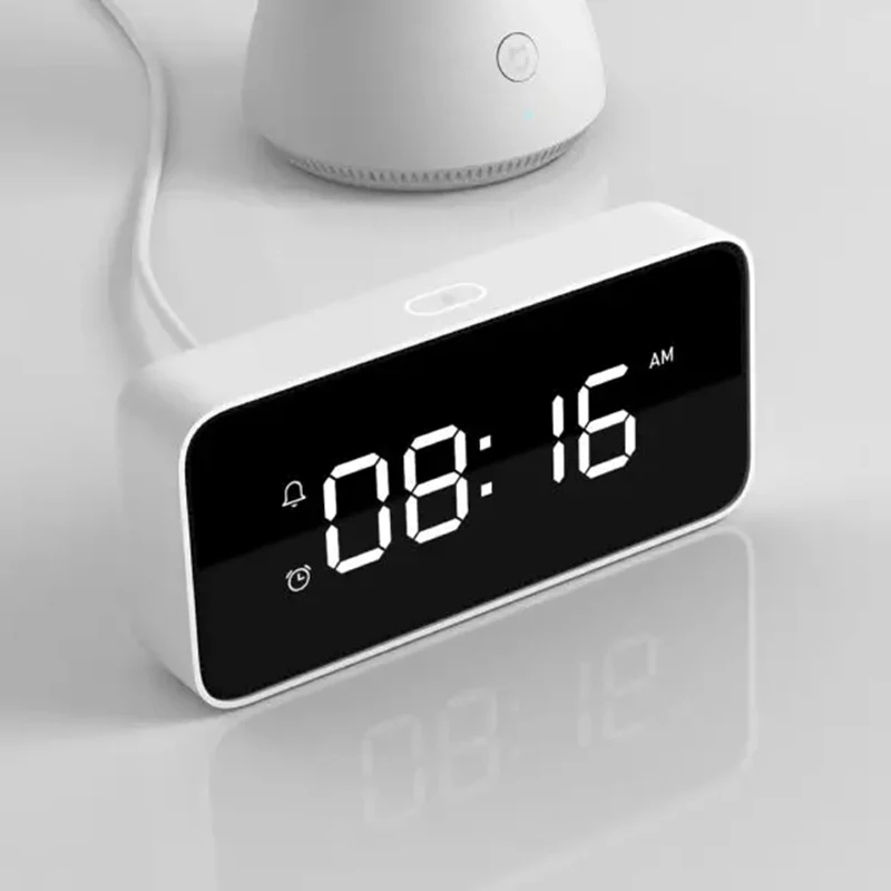 Оригинальный Xiaomi xiaoai смарт будильник AI Голосовая трансляция ABS настольные Dersktop