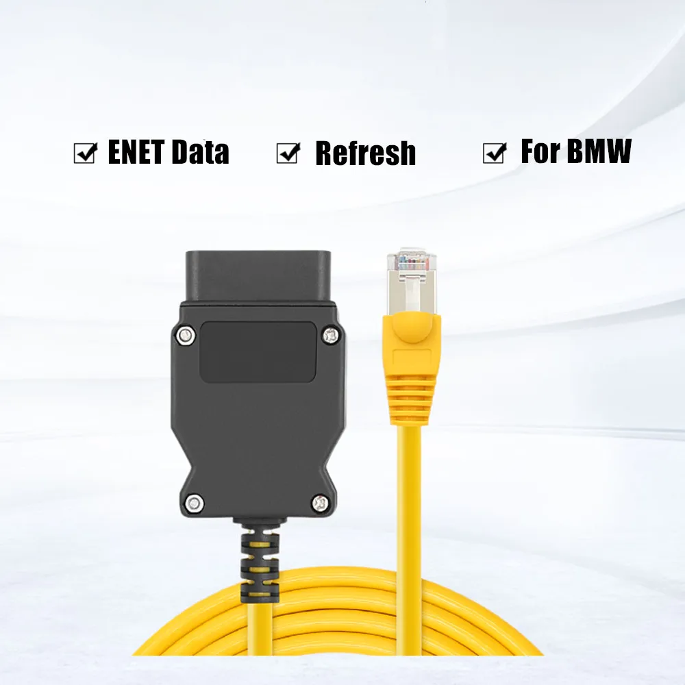 ENET – câble de données Ethernet vers Interface OBD2, connecteur