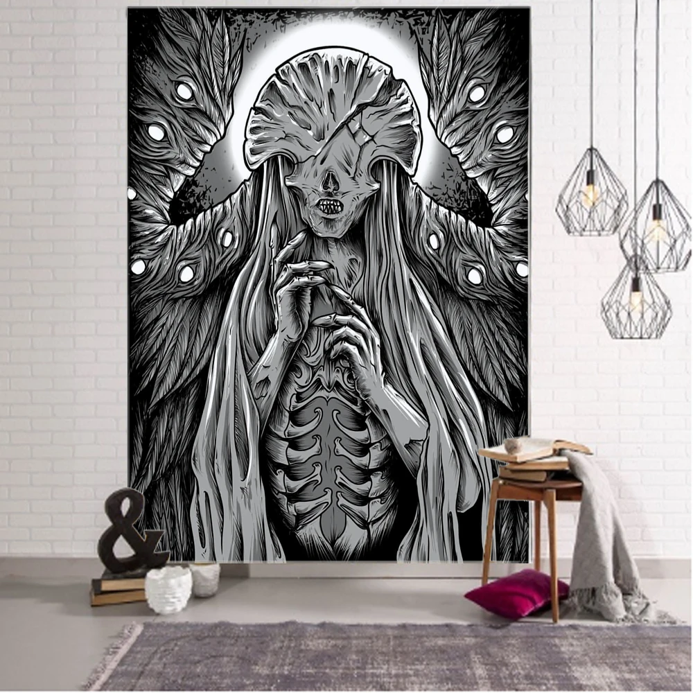 Happiness Witchcraft Decoration Tapestry Mandala Bohemian Tapestry Art Deco Blanket Curtain Hanging at Home Bedroom