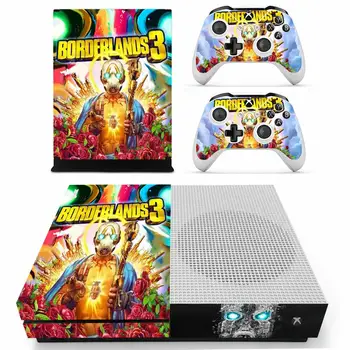 

Borderlands 3 Skin Sticker Decal For Xbox One S Console and Kinect and 2 Controllers For Xbox One Slim Skin Sticker Vinyl