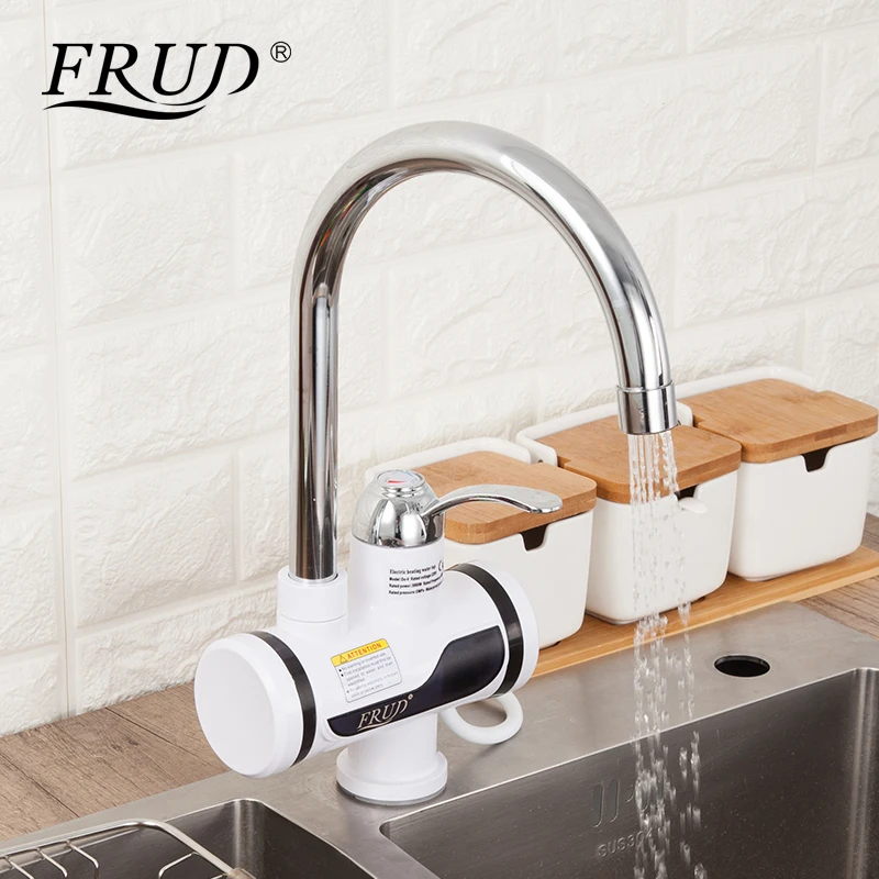 Prix FRUD électrique cuisine chauffe eau robinet instantané robinet d eau chaude LED robinet de chauffage numérique chauffe eau instantané sans réservoir